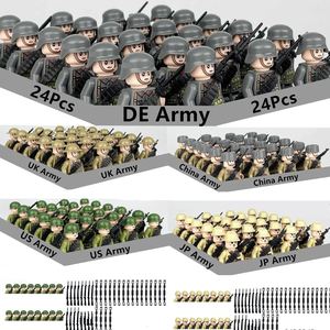 Set <span class=keywords><strong>di</strong></span> Blocchi da Costruzione <span class=keywords><strong>Soldati</strong></span> dell'Esercito della Seconda Guerra Mondiale in Plastica, Giocattoli Educativi Fai-da-Te per Ragazzi, Figure Militari da Assemblare, Regali <span class=keywords><strong>di</strong></span> Natale US UK DE - Product Image 5