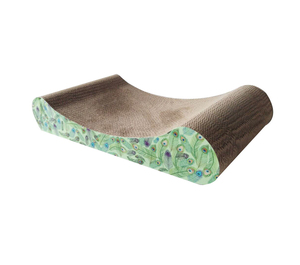 Rascador para Gatos Ecológico y Duradero de Cartón Corrugado Reciclado, Sofá con Diseño Seguro y Colorido - Product Image 1