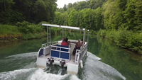 Nuevo Motor Fuera de Borda EZ-Outboard X10 BLDC de 48V y 10hp con Controlador Vectorial, Certificado CE, para Embarcaciones/Yates/Cruceros Eléctricos, Color Dorado
