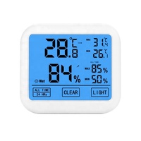Termometer kelembaban maks Min LCD higrometer