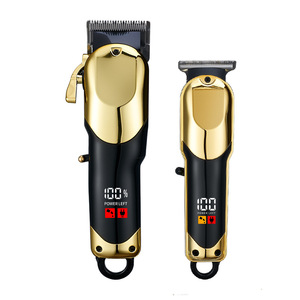 Kit de Aseo Profesional Inalámbrico, Recortadora de Pelo de Barbero de Precisión Cero para Tallado y Acabado, Afeitadora Eléctrica de Acero Inoxidable - Product Image 2