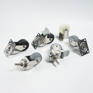 कारखाने की कीमत 3/4/5 इंच 90/120/135 किलोग्राम tpr अरंडी 3 इंच 75 मिमी रेस्तरां ट्रॉली कार्ट कैस्टर व्हील - Product Image 1