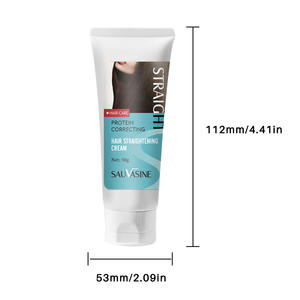 Soins capillaires vente en gros de crème lissante correctrice protéinée pour le soin de la qualité des cheveux crème réductrice de fourches naturellement relaxante - Product Image 6
