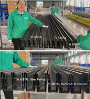 YL METAL: Aluminium-Veranda, Rahmenloses Glasgeländer für Treppen – Zum Tiefpreis erhältlich
