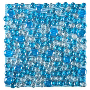 Azulejos de <span class=keywords><strong>piso</strong></span> de mosaico de piscina de vidrio para exteriores azul de diseño moderno, azulejos de pared de baño de cocina económicos - Product Image 5
