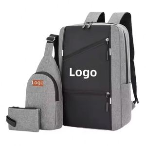 10pcs Customized Casual Business Backpack Waterproof School <b>Rucksack</b> Bag Polyester High Quality <b>Laptop</b> Backpack - Product Image 1