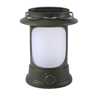 Camping <b>Lantern</b> Solar <b>Rechargeable</b> <b>LED</b> Waterproof Outdoor Camping Light Portable With Handle - Product Image 2