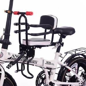 Enfant vélo siège avant sécurité enfants bébé montage <span class=keywords><strong>porte</strong></span>-vélo coussin Ultra-amortisseur réglable VTT chaise - Product Image 4
