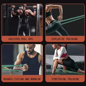 Fascia di resistenza per pull up assist personalizzabile set di fasce di resistenza per l'allenamento muscolare funzionale fascia per esercizi per il corpo a forma di allenamento a casa