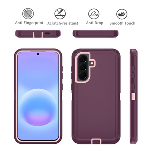 Nouvelle coque de téléphone <span class=keywords><strong>portable</strong></span> hybride en TPU et PC, résistante aux chocs, de luxe, 3 en 1, <span class=keywords><strong>pour</strong></span> Samsung Galaxy A17 4/5g avec clip de <span class=keywords><strong>ceinture</strong></span> - Product Image 3