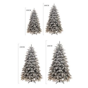 Árbol de Navidad Artificial <span class=keywords><strong>Blanco</strong></span> como la Nieve, Preiluminado, Moderno, al por Mayor, Fabricado en China - Product Image 4