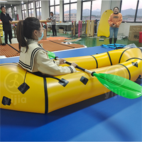 Kayak gonflable pas cher pour 2 personnes en PVC ou TPU, bateau packraft ultraléger, packraft pour eaux vives avec pagaie