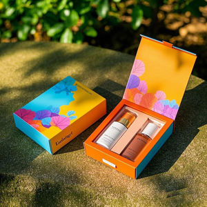 รีไซเคิลบรรจุภัณฑ์โฟลเดอร์กล่องที่มีฝาปิดแม่เหล็กกระดาษคราฟท์เคลือบด้านประโยชน์ยูวีสำหรับอาหารน้ำหอมเครื่องสำอาง - Product Image 3