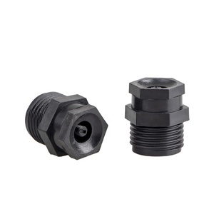 Boquilla Centrífuga de Plástico de 1/2 Pulgada para Nebulización, Riego Agrícola y de Jardín, Color Negro, Marca Yujia - Product Image 1