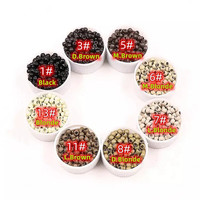 1000 pièces de perles nano pour extensions de cheveux, 3,0 mm x 1,5 mm x 2 mm, anneaux micro-liens en cuivre doublés de silicone
