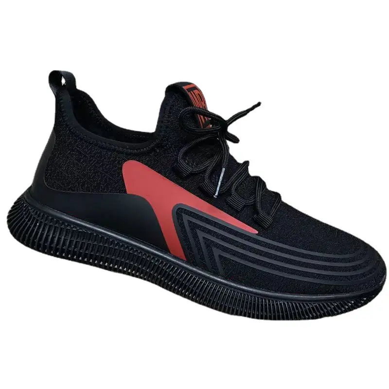 Vente directe d'usine mode pour hommes chaussures en tissu de coton marche sport chaussures décontractées baskets compensées