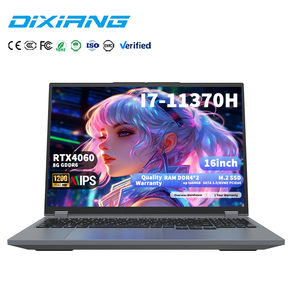 Portátil para Juegos DIXIANG de 16 Pulgadas, IPS, 144Hz, Intel Core I7 de 11.ª Generación <span class=keywords><strong>11370H</strong></span>, DDR4 de Doble Canal, RTX 4060, 16GB, 1TB SSD - Product Image 1