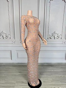 Robes <span class=keywords><strong>de</strong></span> soirée <span class=keywords><strong>de</strong></span> luxe sans bretelles, taille basse, à franges, avec strass et cristaux, pour bal <span class=keywords><strong>de</strong></span> promo, banquet, <span class=keywords><strong>d</strong></span>îner, soirée, femmes, sexy, formelles - Product Image 2