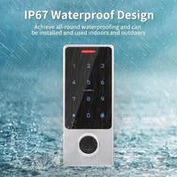 Lector de Control de Acceso con Cerradura Inteligente Keysecurity, RFID 125kHz ISO 14443A, Carcasa Metálica Plateada, Lector de Tarjetas de Proximidad Independiente para Exteriores, OEM/ODM