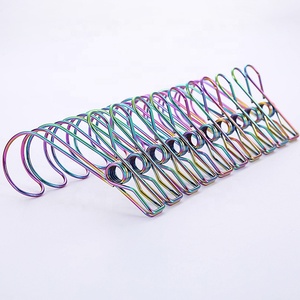 ตะขอเกี่ยวผ้าสแตนเลส 316 รุ่น Hook Rainbow พร้อมที่หนีบผ้าแบบแข็งแรง ตะขอเกี่ยวสำหรับสำนักงานและที่หนีบผ้าขนาดใหญ่สำหรับใช้ในบ้าน - Product Image 1