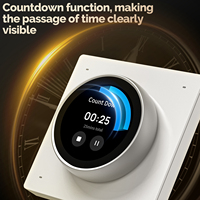 Panneau de Commande Central Intelligent Tuya Android WiFi 3 Relais 4 Touches Écran IPS Bouton & Tactile Télécommande Système Maison Intelligente