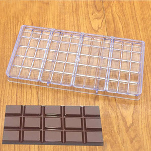 Set di 4 Stampi Trasparenti in Policarbonato Rigido per la Produzione di Barrette di Cioccolato - Product Image 6