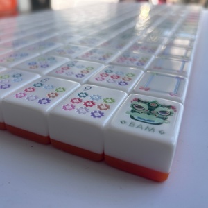 Zhenyan 2026 New Design OEM American Jewish Acrylic <b>Mahjong</b> Tiles <b>Set</b> Modern Portable Casino Gambling <b>Set</b> for Family & Friends - Product Image 3