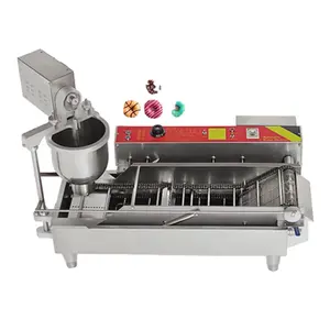 Otomatik Donut fritözü makine Donut yapma makinesi çörek makinesi