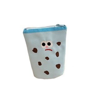 Creative Pencil Bag With Heart <b>Print</b> Nylon Foldable Storage For School <b>Office</b> Use - Product Image 3
