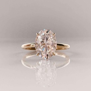 Classic High Quality IGI Certified Engagement <b>Ring</b> Solid Silver Oval Wedding Engagement <b>Ring</b> Jewelry for Women - Product Image 1