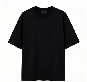 เสื้อยืดโอเวอร์ไซส์ผู้ชาย ผ้าฝ้ายเรียบ แขนสั้น คอกลม สีพื้น ลำลอง ผ้าเจอร์ซีย์ถัก สีขาว ครีม ดำ น้ำตาล เทา - Product Image 2
