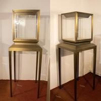 Escaparate de cristal con luz LED de gama alta, cerradura de vitrina de joyería, tamaño personalizable para centros comerciales de lujo, tiendas minoristas de joyería