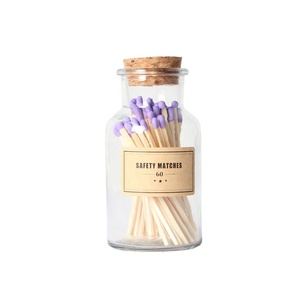 Safety Match Matches Safety Safety Matches Bottle Wholesale Custom Sticks Safety Matchsticks Match Glass Bottle Jar Wood Stick Long Matches