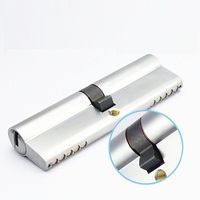 JIXIN Cylindre de serrure de porte Euro 60mm Noyau de sécurité avec 3 clés Serrure de porte à clé 2 pièces