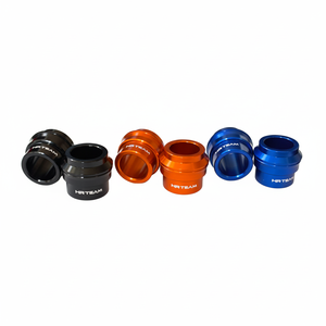 Pour KTM SX-F 525 03-07 Entretoises de roue avant Chrome noir 20mm et 15mm Alliage/Aluminium Gravure - Product Image 1