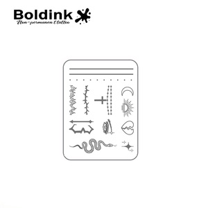 <span class=keywords><strong>Tatuaje</strong></span> Semipermanente Boldink Personalizado con Diseño de Serpiente Gótica Número 13, Arte Corporal para Dedos, Resistente al Agua, Larga Duración (2 Semanas), Tinta Jagua - Product Image 3