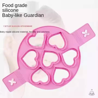 Moule à crêpes en silicone résistant à la chaleur, antiadhésif, pour œufs frits, outils pour œufs
