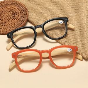 2025 Fashion Unisex <b>Spring</b> <b>Hinge</b> Anti Blue Light Presbyopia Glasses Wooden Frame Reading Glasses - Product Image 1