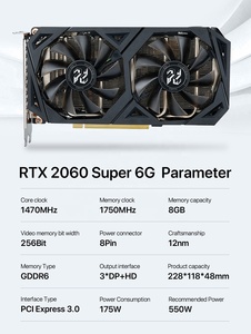<span class=keywords><strong>Tarjeta</strong></span> Gráfica para Juegos RTX 2060 Super <span class=keywords><strong>de</strong></span> 8GB GDDR6 <span class=keywords><strong>de</strong></span> 256 Bits, GPU RTX2060 <span class=keywords><strong>de</strong></span> <span class=keywords><strong>6GB</strong></span> y 8 Pines con Doble Ventilador para Ordenador <span class=keywords><strong>de</strong></span> Escritorio, <span class=keywords><strong>Precio</strong></span> al por Mayor - Product Image 2