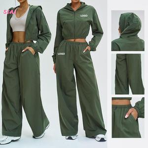 Conjunto Deportivo para Mujer 2026, Talla Grande, Protección Solar, Resistente a las Arrugas, con Capucha y Cremallera, a Prueba de Viento, para Ciclismo al Aire Libre - Product Image 1