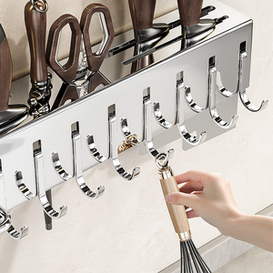 Çok fonksiyonlu mutfak eşyası tutucu paslanmaz çelik bıçak bloğu tutucu duvara monte kaşık ve bıçak tutucu - Product Image 2