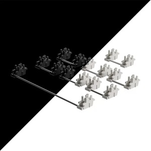 iTLY White Metal Satellite Stabilizers For Mechanical <b>Keyboard</b> With Steel Plate And Gold Plated <b>Wire</b> Balance Bar - Product Image 1