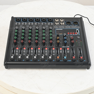 Mezcladora de Audio de 6 Canales, Mini Consola de Mezcla de Sonido, Controlador de <span class=keywords><strong>DJ</strong></span> con DSP, USB, Bluetooth para Espectáculos en Vivo - Product Image 5