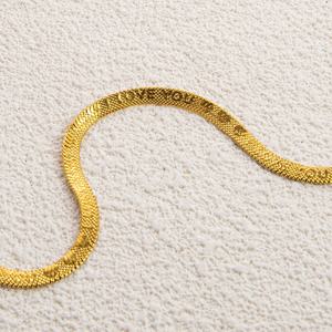 Vintage <b>Charm</b> Bracelet for Women Simple Stylish 18K Gold Plated Stainless Steel Trendy Bracelets or <b>Bangles</b> - Product Image 4