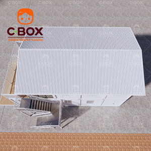 Bâtiments préfabriqués de luxe Cbox, modulaires, en acier, résistants au vent, bureau, villa, café, magasin, bar avec toit, maison-conteneur - Product Image 4