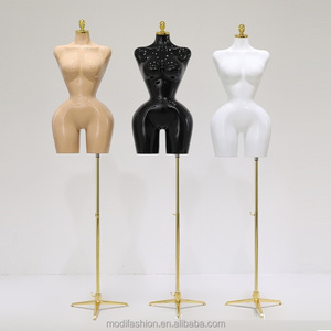 Mannequin Femme Galbé BBL Brésilien Demi-Corps Grande Taille Mannequin Buste Haut Doré sur Pied pour Femmes à Forte Poitrine Offre Spéciale - Product Image 2