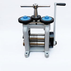 Laminoir de type italien avec rouleaux latéraux 100 mm 125 mm, outil de fabrication de bijoux, outil de bijoutier robuste |   Numéro d'article GS646C - Product Image 1