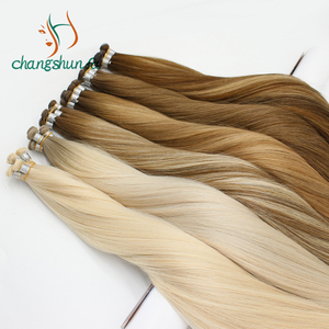<span class=keywords><strong>Cabello</strong></span> crudo Europeo Doble dibujado Ruso Invisible Mano atada <span class=keywords><strong>Largo</strong></span> Ombre Genius Trama Extensiones de <span class=keywords><strong>cabello</strong></span> <span class=keywords><strong>Cabello</strong></span> humano - Product Image 5