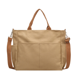 Bolsa de Lona Personalizada, Reutilizable, con Impresión de Logotipo, Bolsa de Compras de Algodón Puro, Bolsa de Hombro Individual Duradera para Mujer con Múltiples Bolsillos - Product Image 2