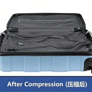 Airtight Compressible <b>Suitcase</b> Extra Large Capacity Lightweight Travel Carry-On With <b>Lock</b> Zipper Opening Unisex Business Travel - Product Image 2